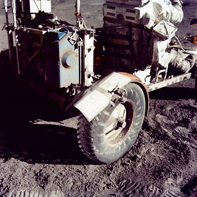 Duct tape on Apollo 17 lunar rover