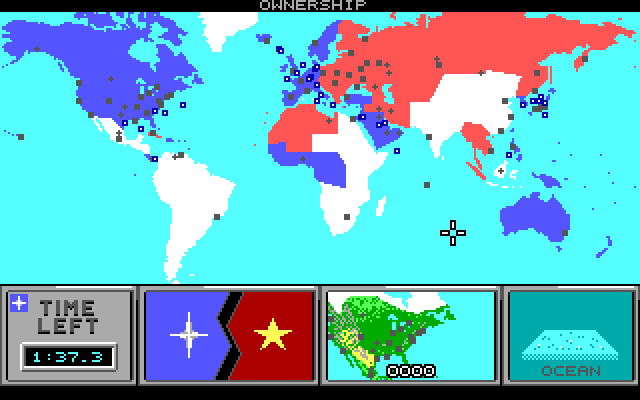 Command H.Q.: political map (1986 scenario)