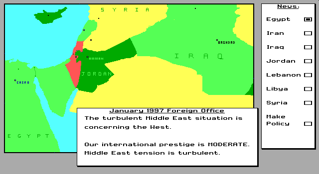 Conflict MEPS: User interface