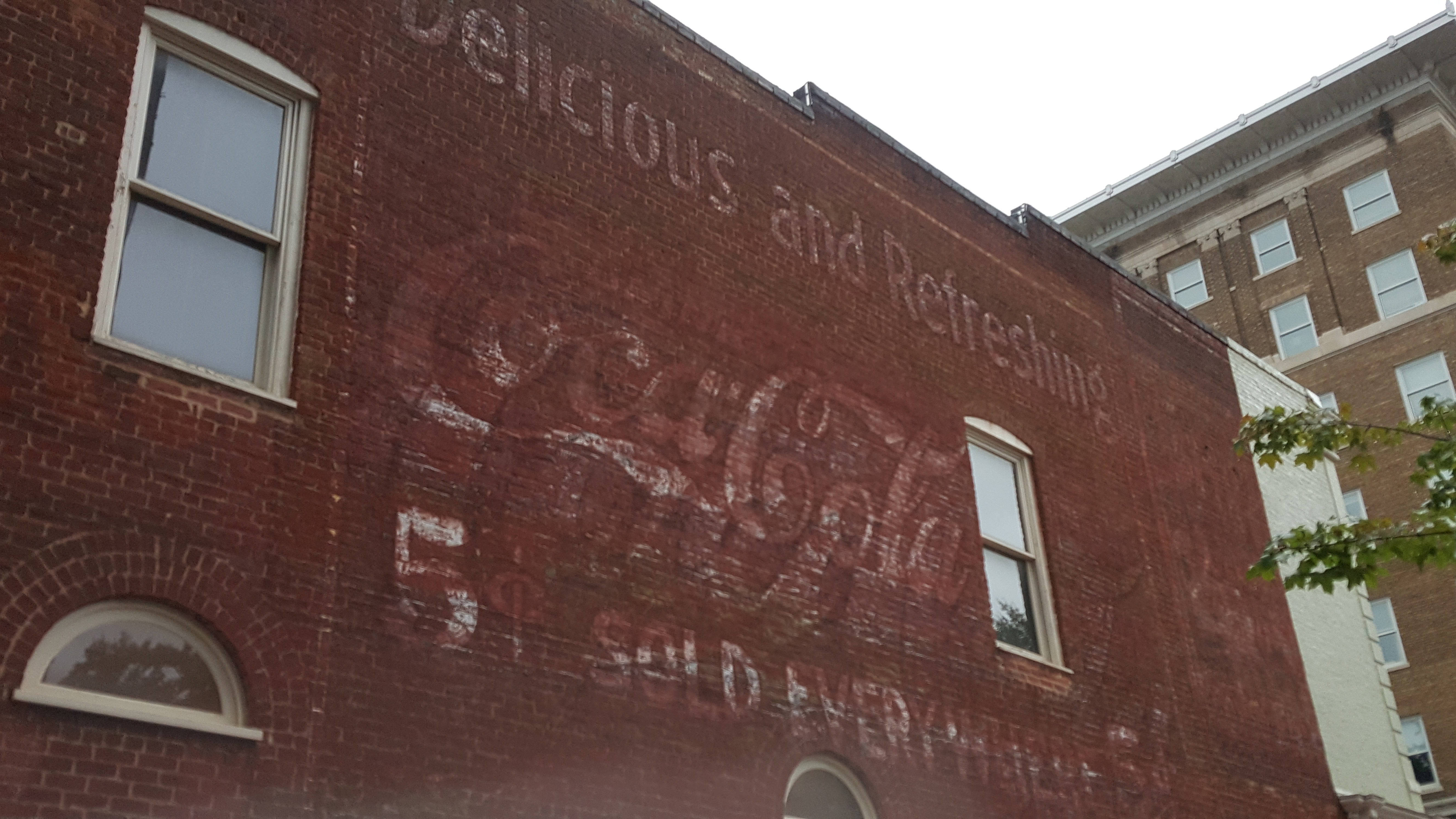 Faded Coca-Cola sign